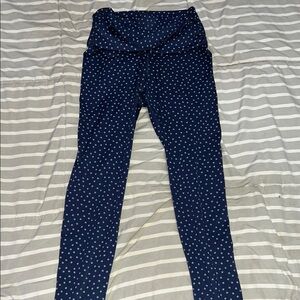 Nike Navy Blue Leggings with White Dots